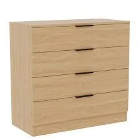BOXED TREGA 4 DRAWER CHEST - PINE (1 BOX)