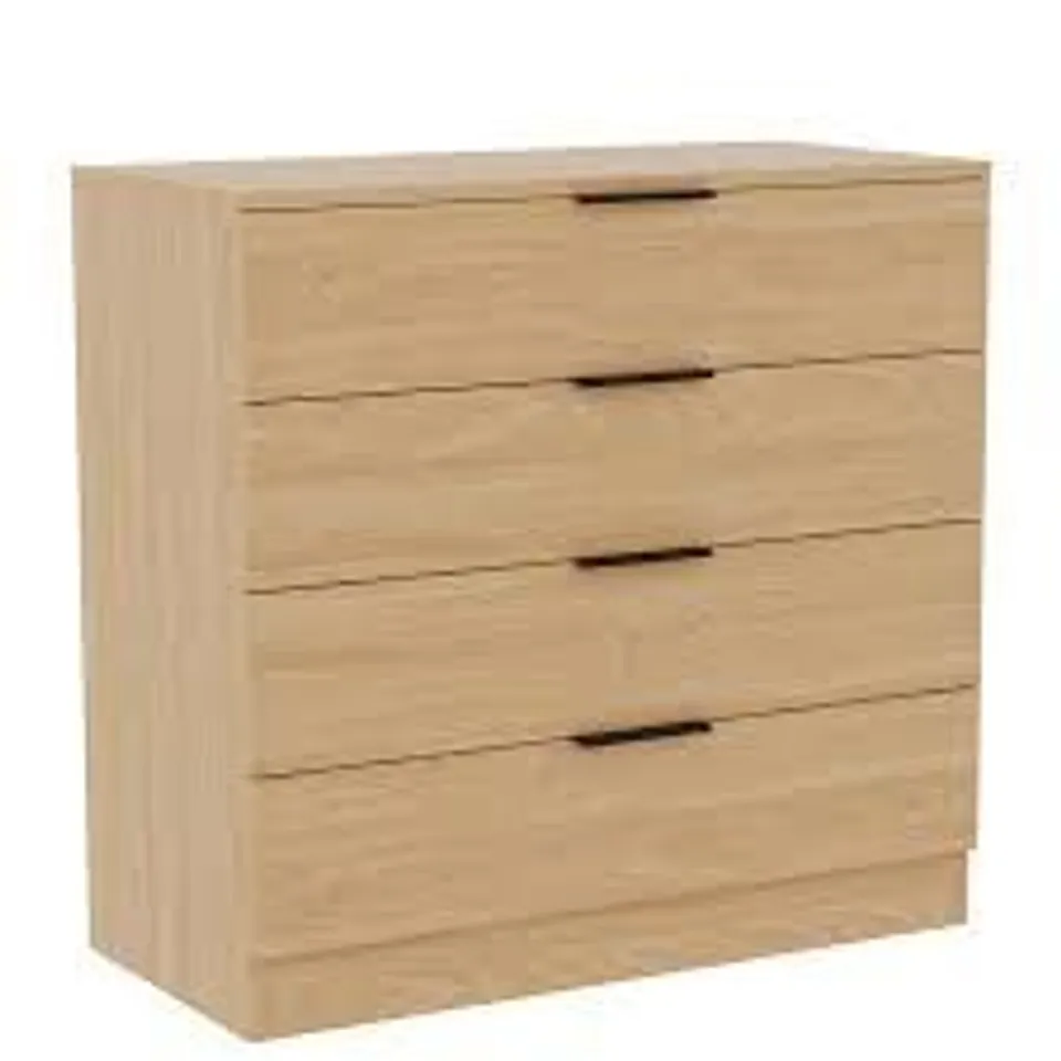 BOXED TREGA 4 DRAWER CHEST - PINE (1 BOX)