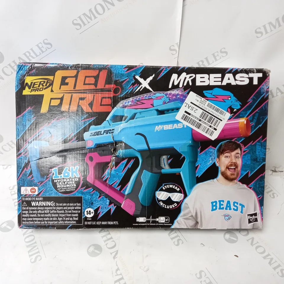 BOXED NERF X MR BEAST PRO GELFIRE MYTHIC RRP £66.99