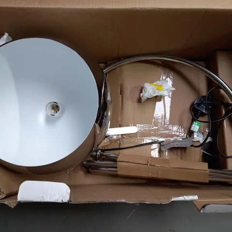 BOXED GOOD HOME CHROME FLOOR LAMP