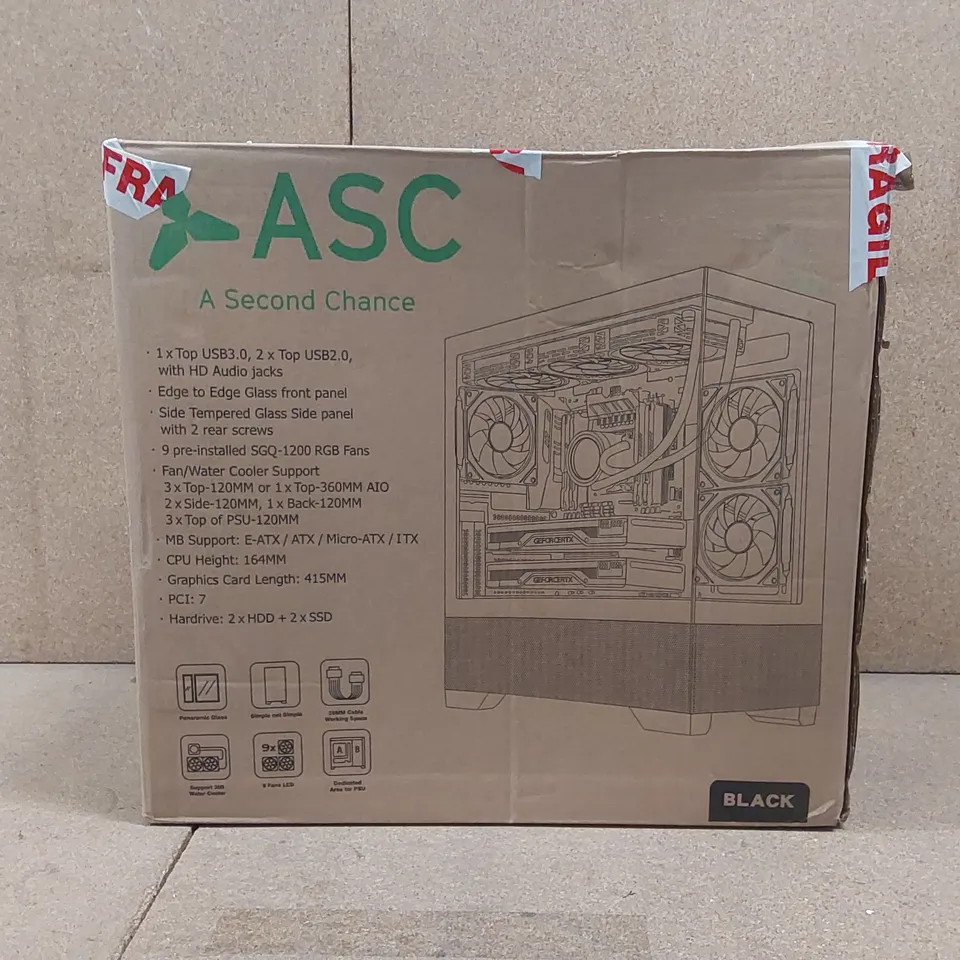 BOXED CUSTOM GAMING PC - GEFORCE RTX 3050 6GB PALIT GRAPHICS CARD, INTEL I7-2600 CPU, 600W ATX PSU, 16GB RAM, 256GB SSD ECT