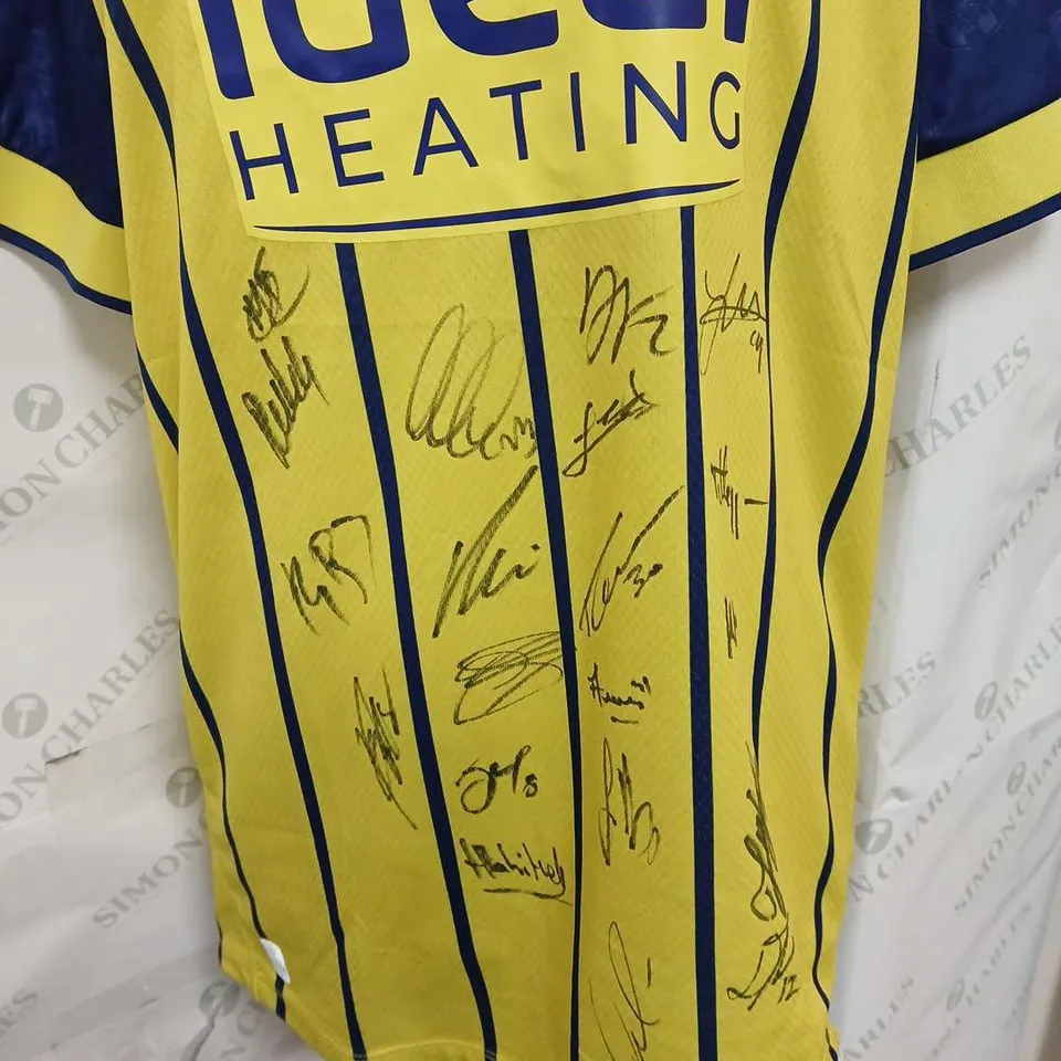 SIGNED MACRON WEST BROM AWAY (YELLOW) 24/25 JERSEY - LARGE