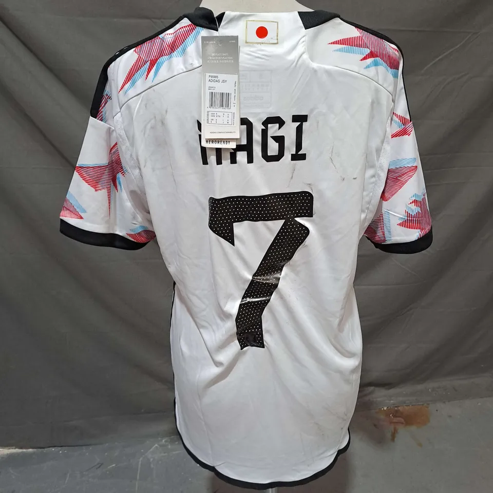 ADIDAS JAPAN FOOTBALL JERSEY IN WHITE SIZE S