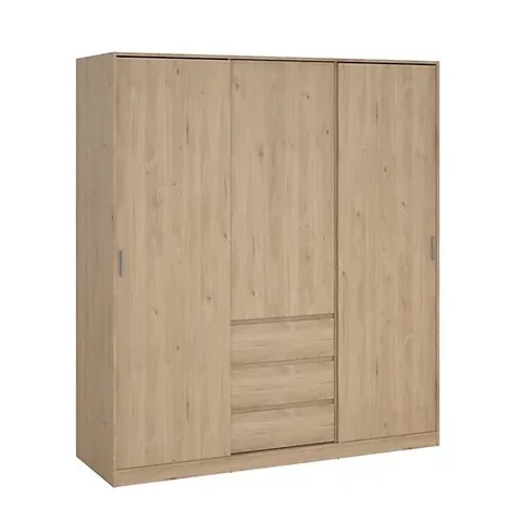 BOXED ESLA WARDROBE 3 DOOR 3 DRAWER (4 BOXES)