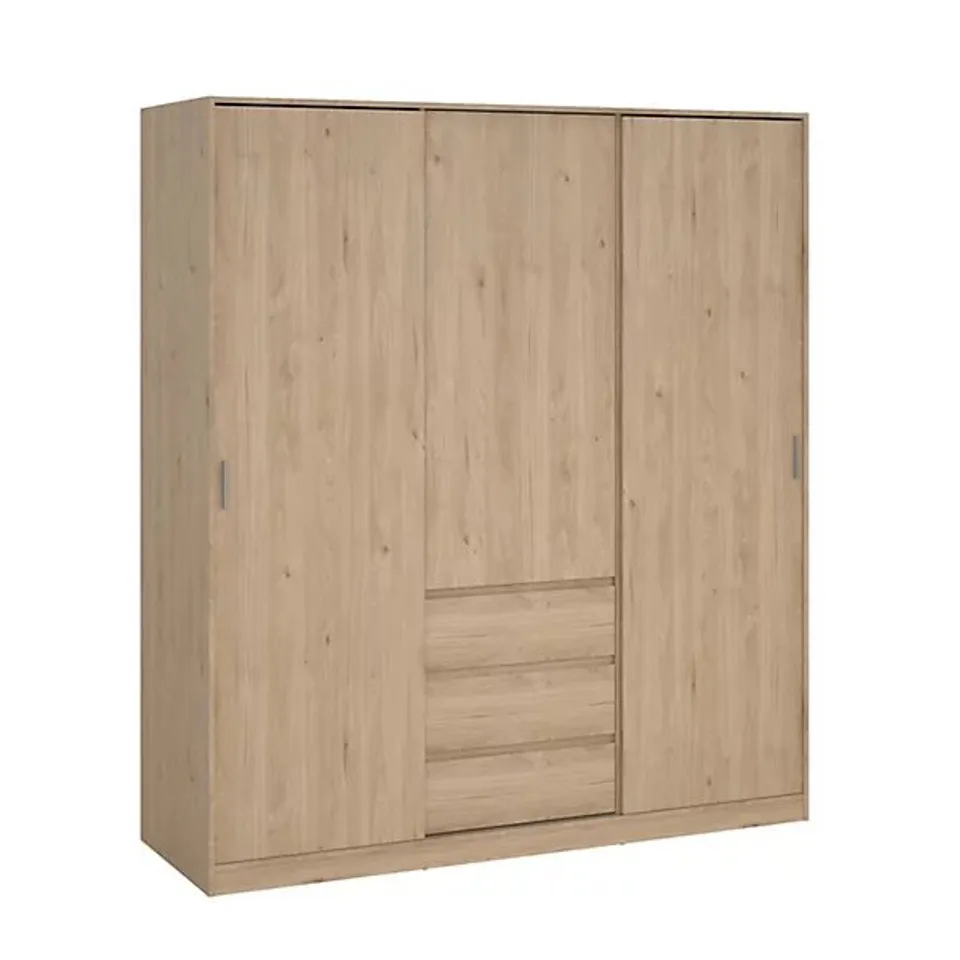 BOXED ESLA WARDROBE 3 DOOR 3 DRAWER (4 BOXES)