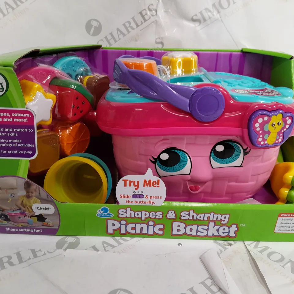 LEAP FROG SHAPES & SHARING PICNIC BASKET 