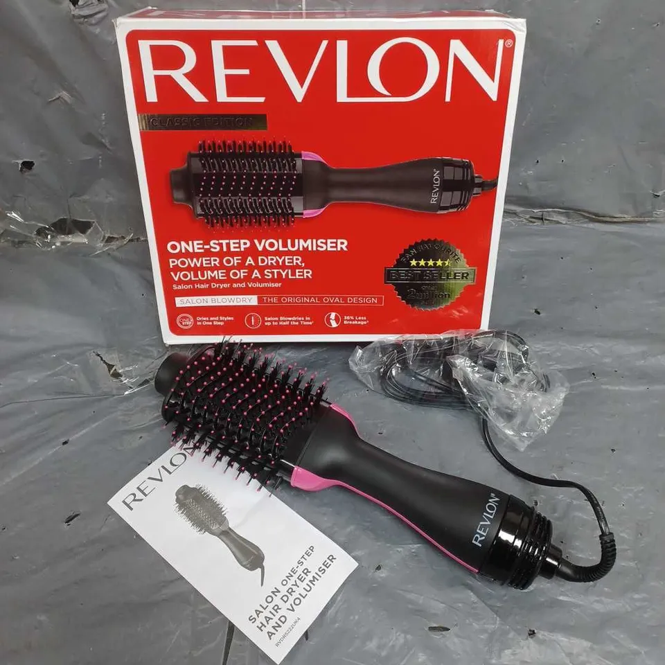 BOXED REVLON SALON ONE-STEP HAIR DRYER AND VOLUMISER  RRP £49.99