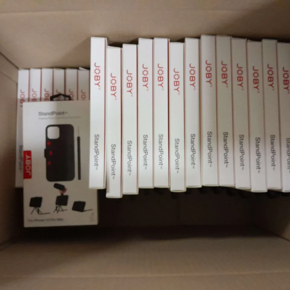 APPROXIMATELY 35 BOXED JOBY STANDPOINT VLOGGING PHONE CASE FOR IPHONE 12 PRO MAX
