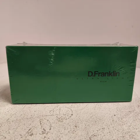 BOXED AND SEALED D.FRANKLIN ULTRA LIGHT SQ HIGH BLACK/BLACK UNISEX SUNGLASSES WITH UV PROTECTION LENSES