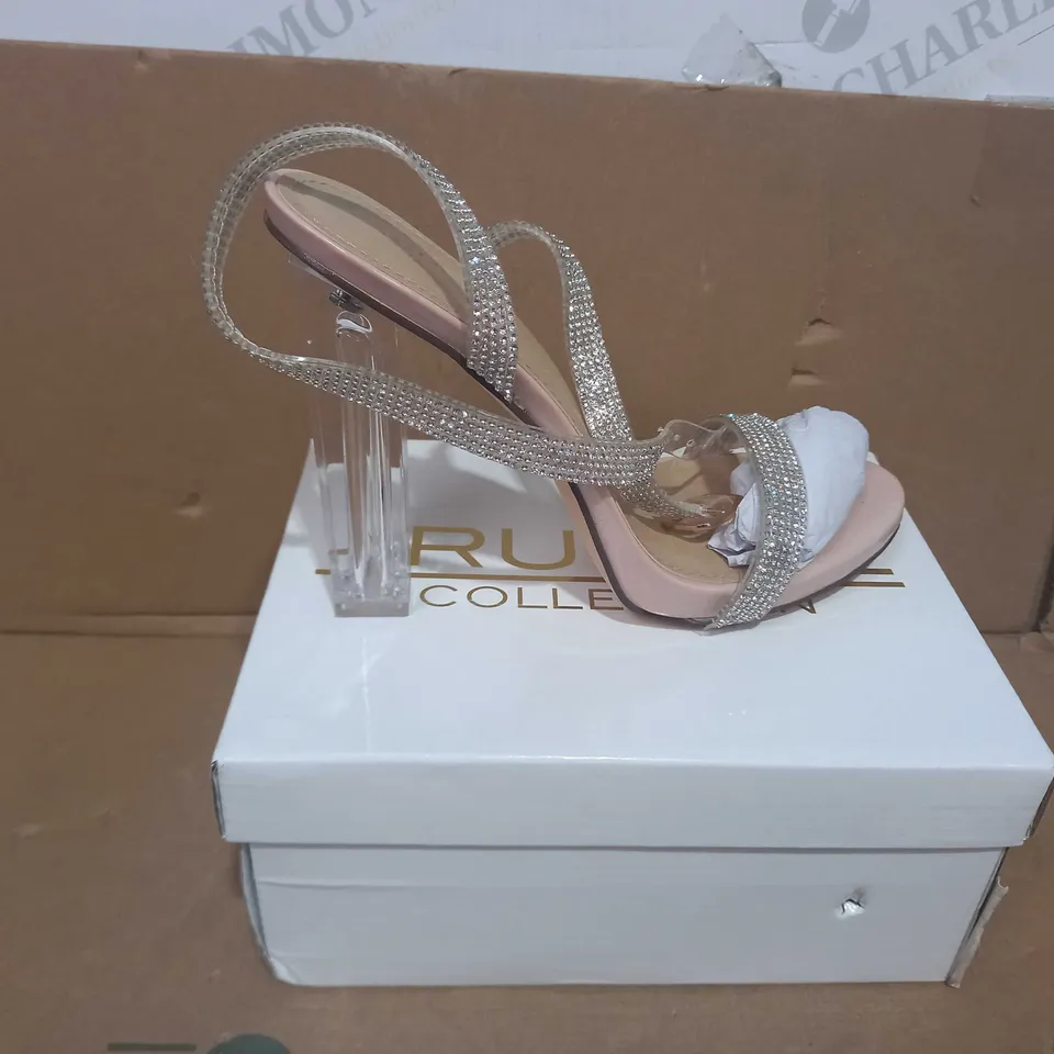 BOXED PAIR OF TRUFFLE COLLECTION HEELS UK SIZE 5