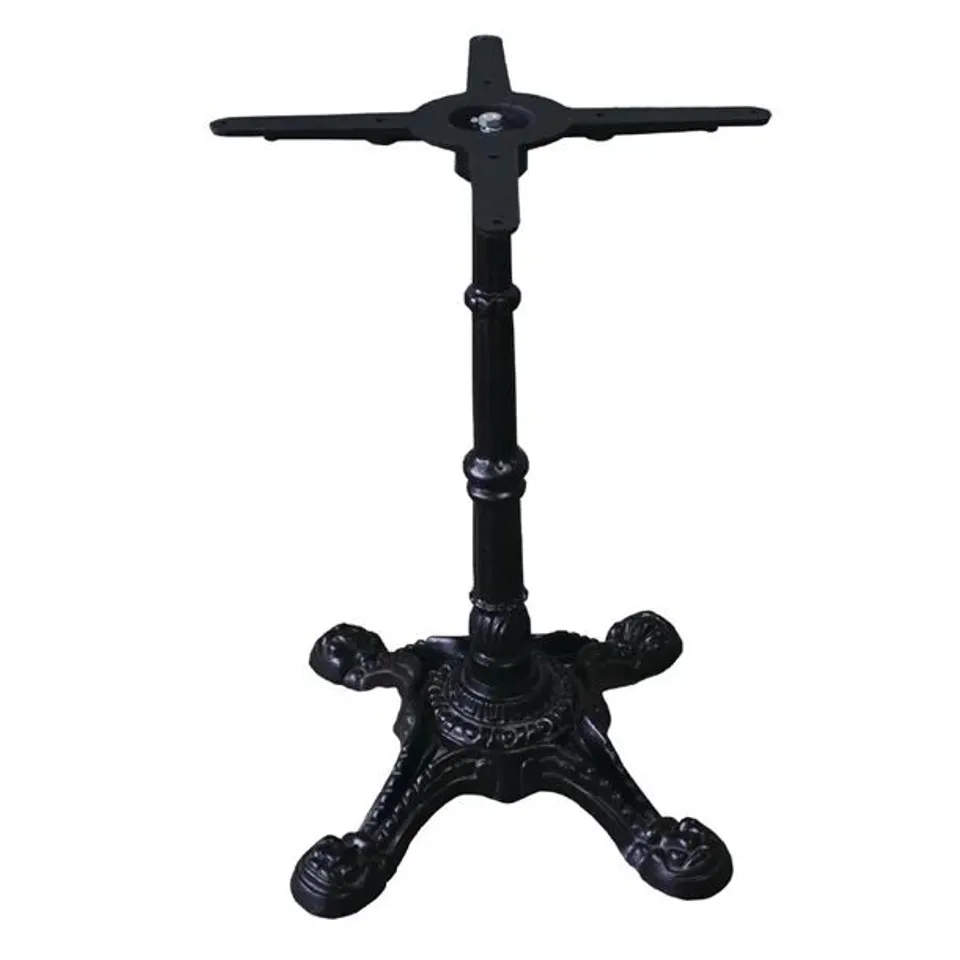 BOXED BOLERO CAST IRON ORNATE TABLE LEG BASE