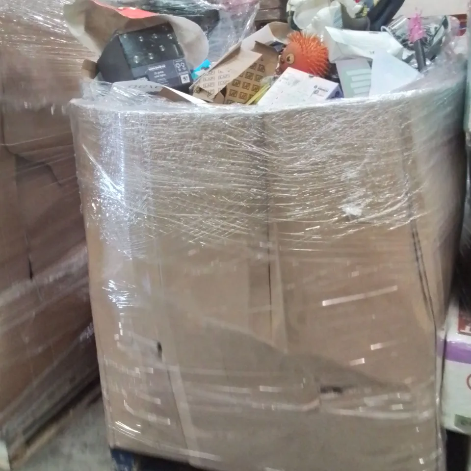 PALLET OF ASSORTED HOUSEHOLD GOODS AND PRODUCTS TO INCLUDE;LED LIGHTS,KIDS TOYS,CUTLERY,CUPS,ETC