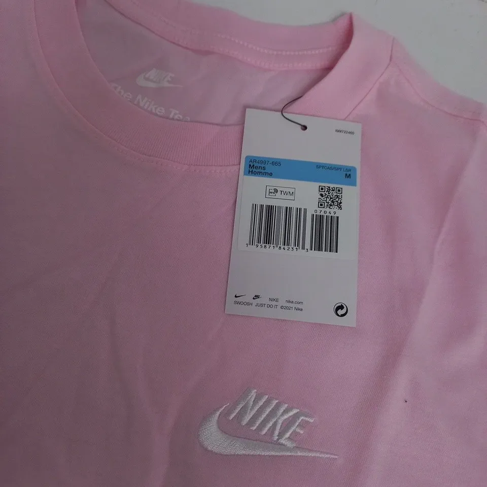 NIKE MENS T-SHIRT IN PINK - M