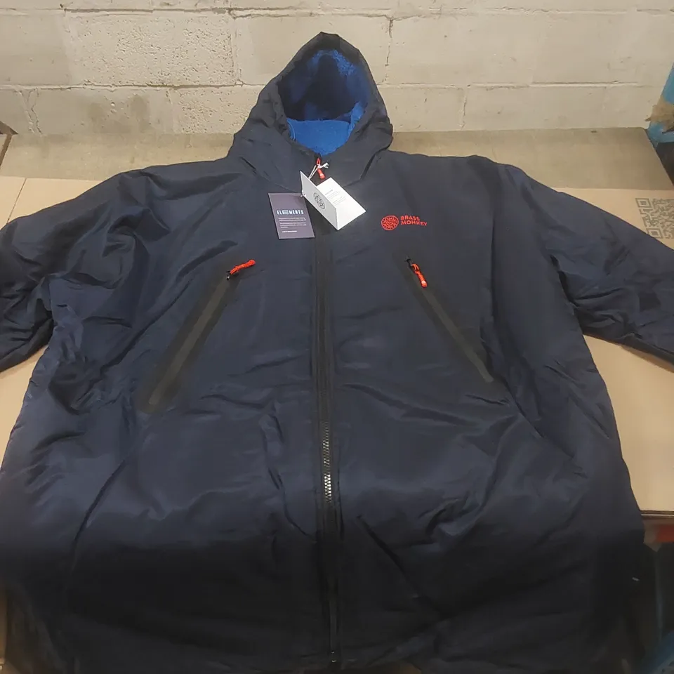 BRAND NEW BAGGED BRASS MONKEY DIP COAT NAVY DESIGN - SIZE M RRP £195