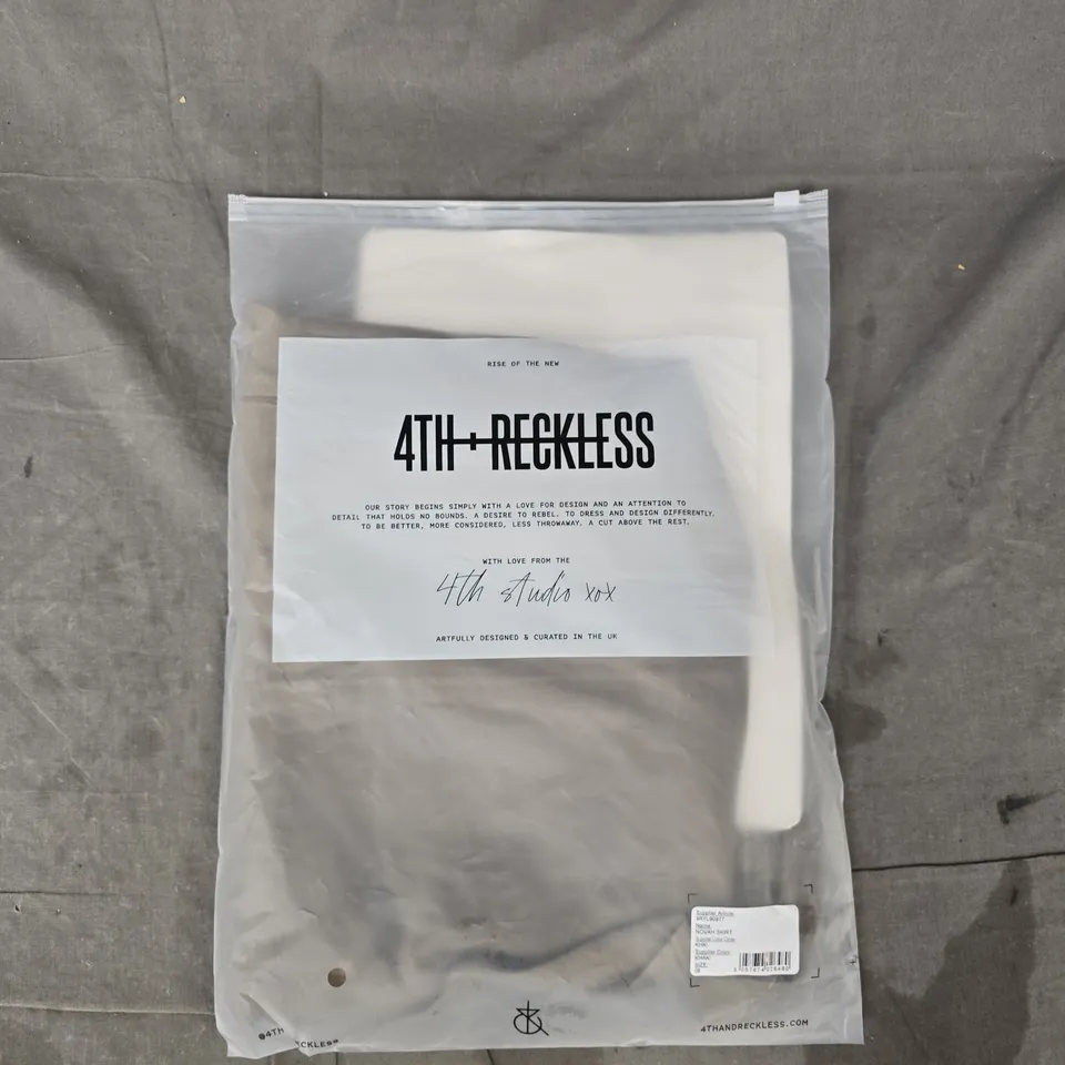 BAGGED 4TH RECKLESS NOVAH SKIRT IN KHAKI SIZE 8