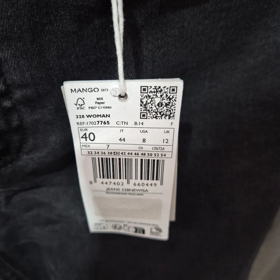 MANGO WOMEN'S SKINNY JEANS – MID-WAIST, ANKLE LENGTH, UK 12 (EU 40)