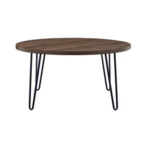 BOXED OWEN ROUND COFFEE TABLE WALNUT - 3615222COMUK (1 BOX)