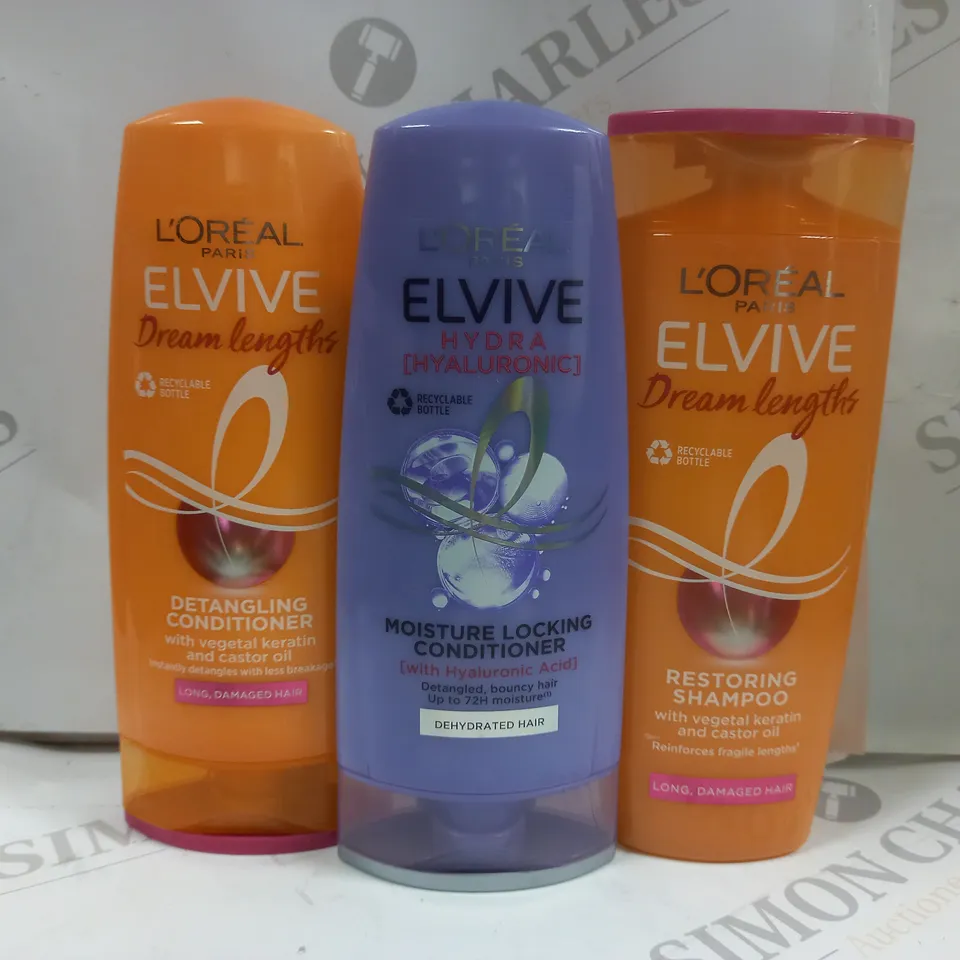ASSORTED ELVIVE CONDITIONER AND SHAMPOO 250ML EACH
