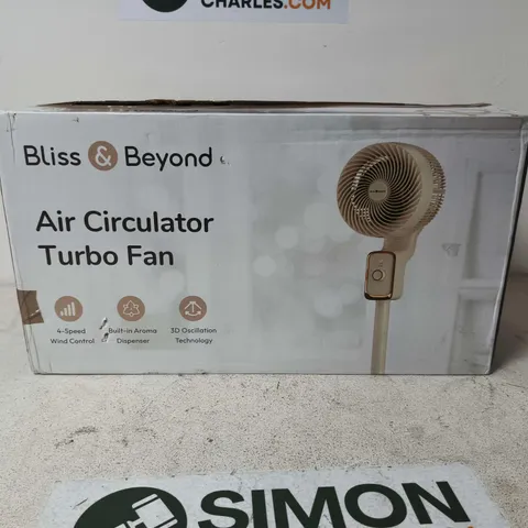 BLISS & BEYOND AIR CIRCULATOR TURBO FAN – BOXED
