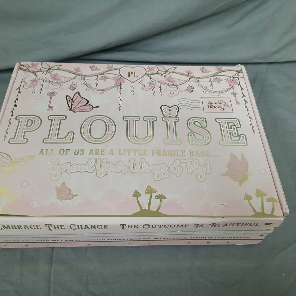 BOXED PLOUISE ALL OF US ARE A LITTLE FRAGILE BABE SPREAD YOUR WINGS AND FLY SEALED GIFT SET