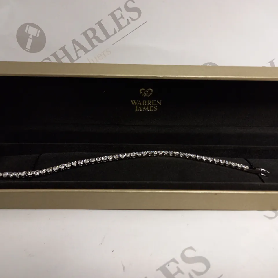 BOXED WARREN JAMES STONE LINK BRACELET 