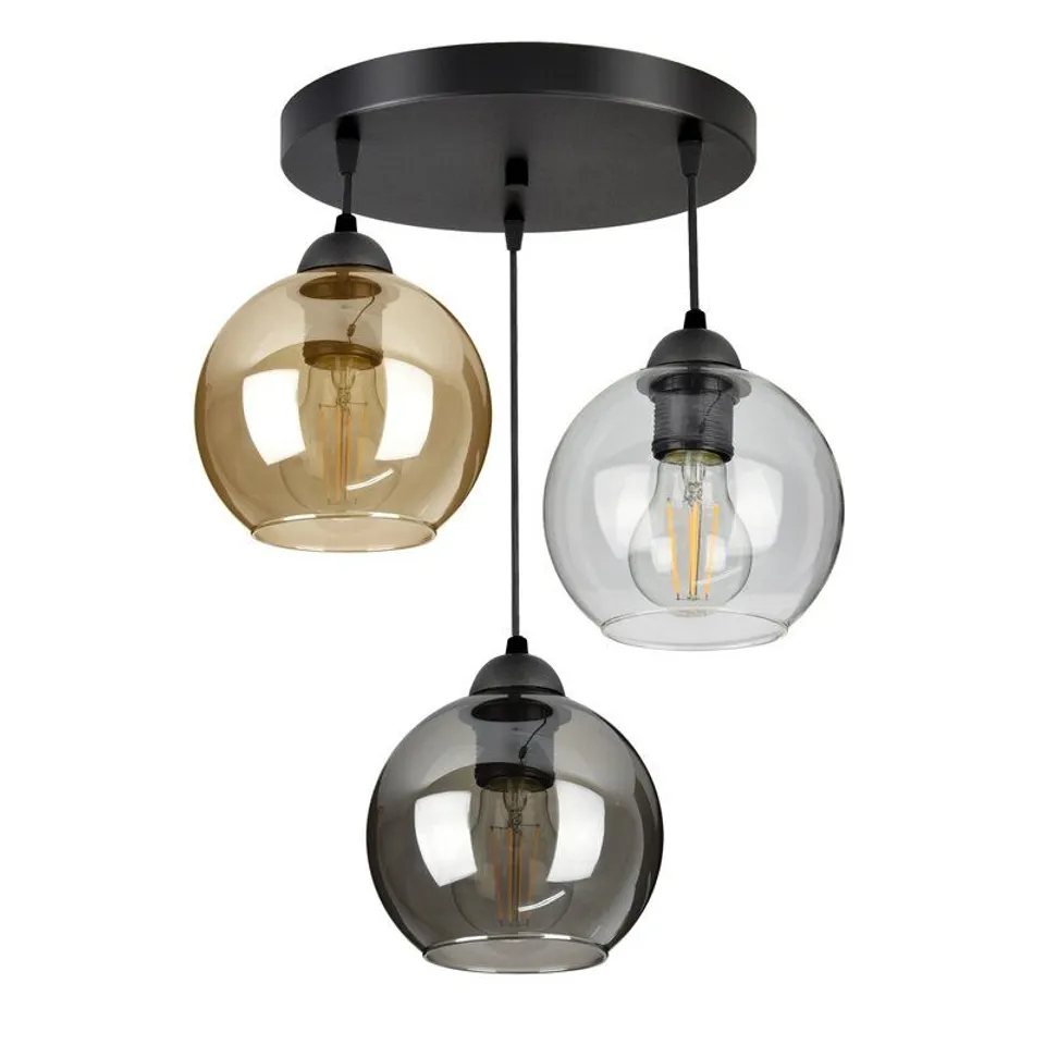 BOXED MAHIA 3 LIGHT CLUSTER GLOBE PENDANT 
