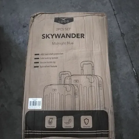 BOXED LUGG SKYWANDER HARDSHELL SUITCASE - MIDNIGHT BLUE 