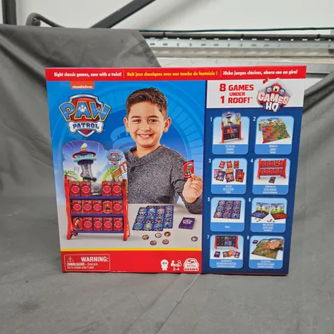 PAW PATROL GAMES HQ WITH 8 GAMES 