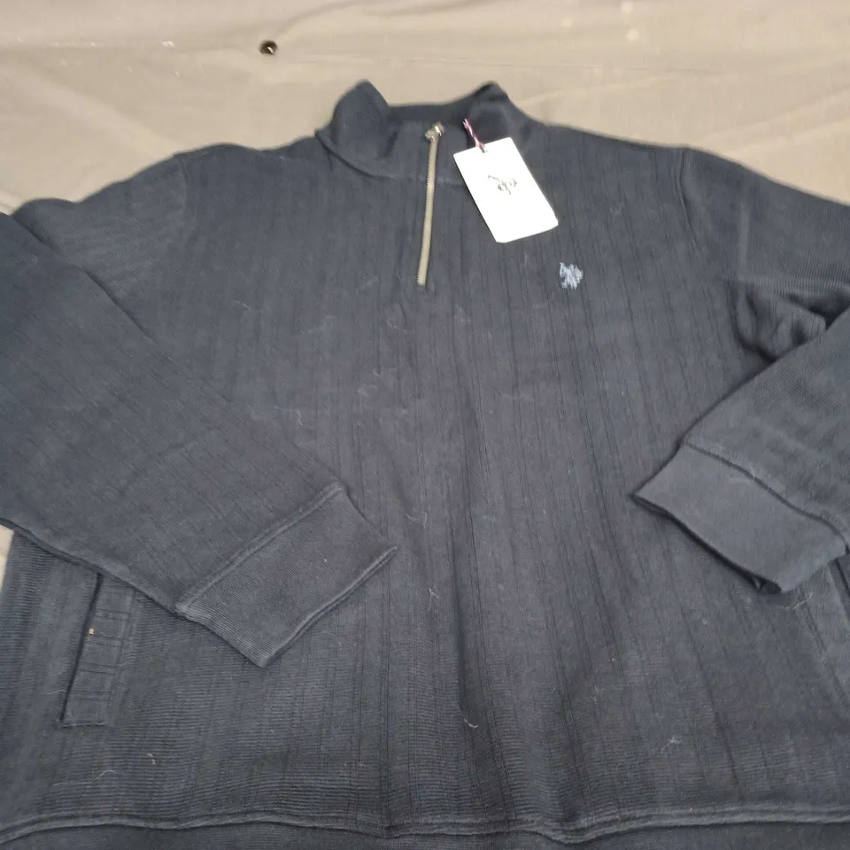 U.S. Polo Assn. Navy Knit Pullover – Luxury Cotton – XL