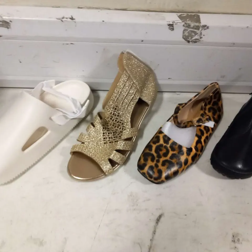 APPROXIMATELY 10 PAIRS OF ASSORTED SHOES AND FOOTWEAR