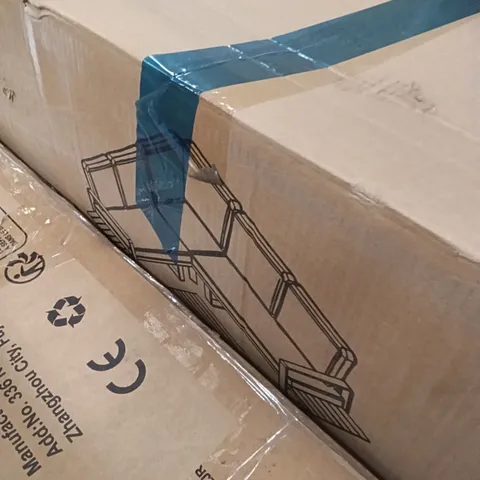 BOXED 2 SEAT + TABLE - GREY / BEIGE (2 BOXES)