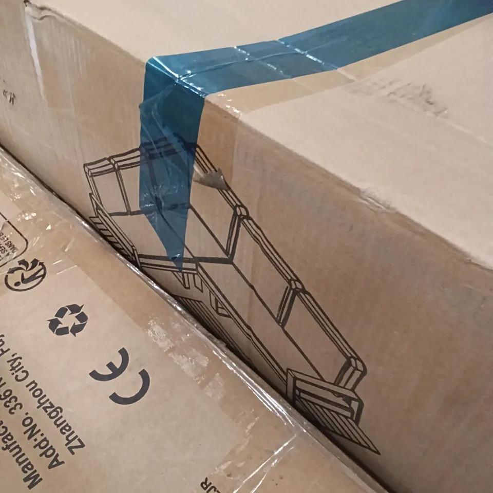BOXED 2 SEAT + TABLE - GREY / BEIGE (2 BOXES) 