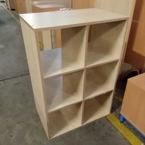6 CUBE COMPARTMENT STORAGE UNIT
