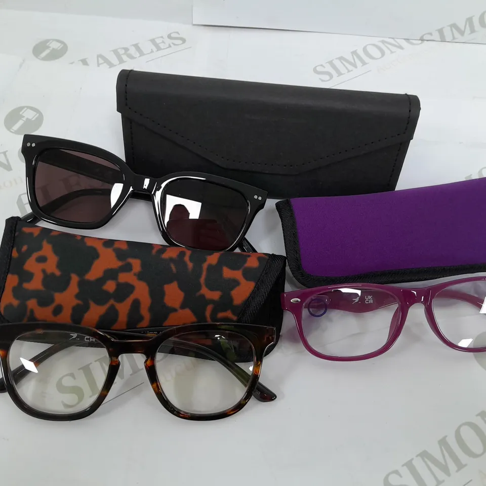 HUMMINGBIRD SUNGLASSE AND READING GLASSES 