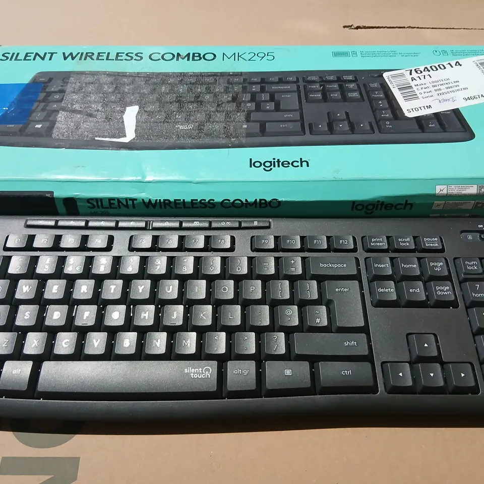LOGITECH SILENT WIRELESS KEYBOARD & MOUSE MK295
