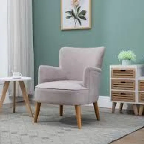 BOXED KEIRA ARMCHAIR -NATURAL-