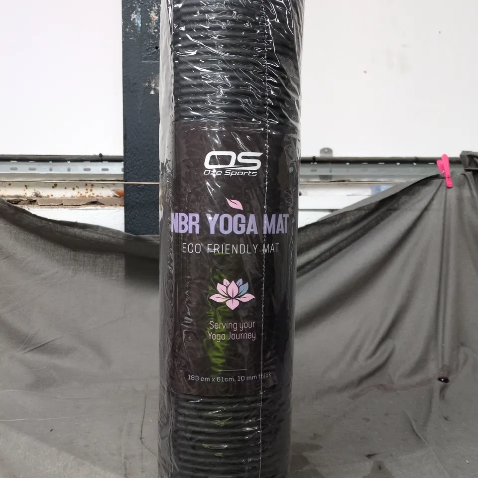OZE SPORTS NBR YOGA MAT – ECO-FRIENDLY, 183 CM X 61 CM X 10 MM 