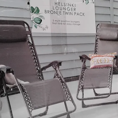 BOXED HELSINKI LOUNGER BRONZE TWIN PACK