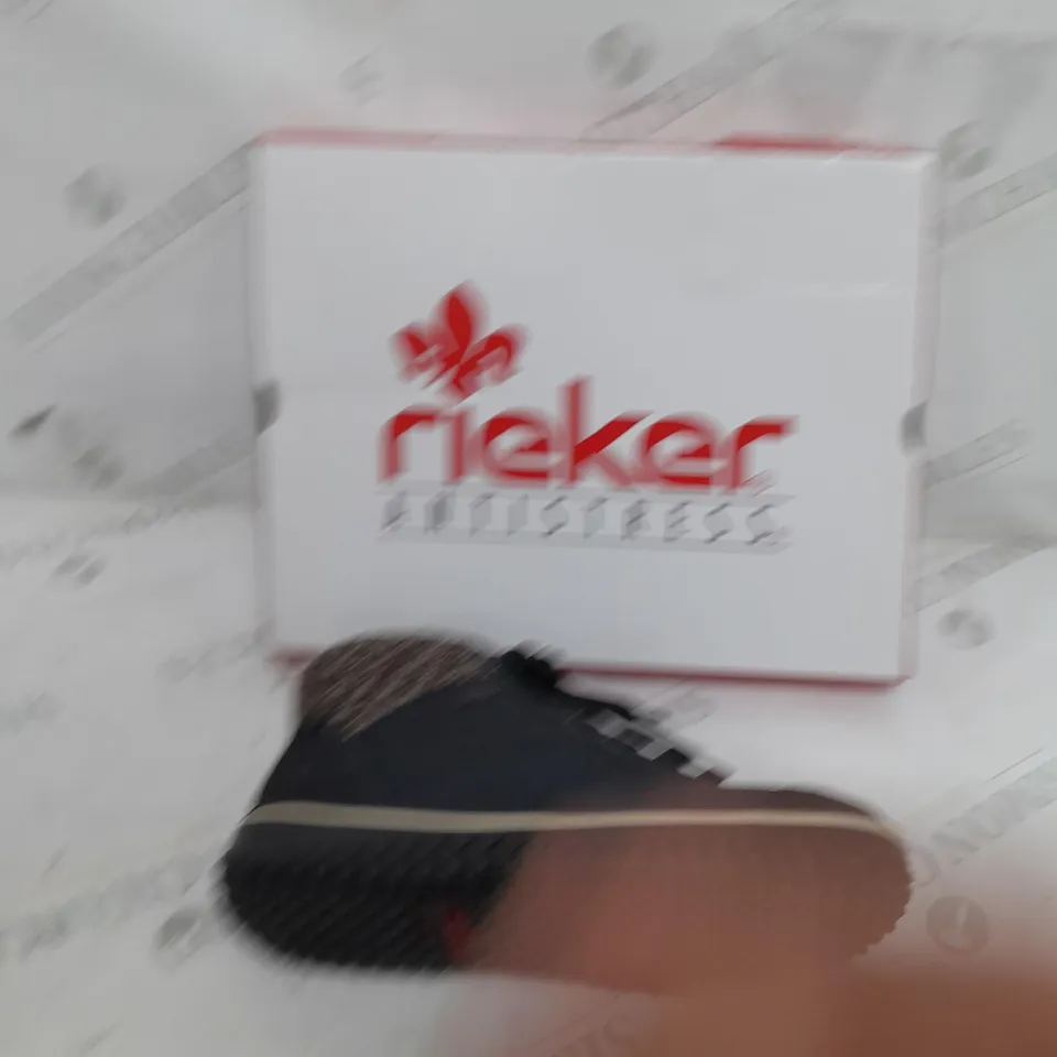 BOXED RIEKER WATER RESISTANT BOOT BLACK SIZE 6