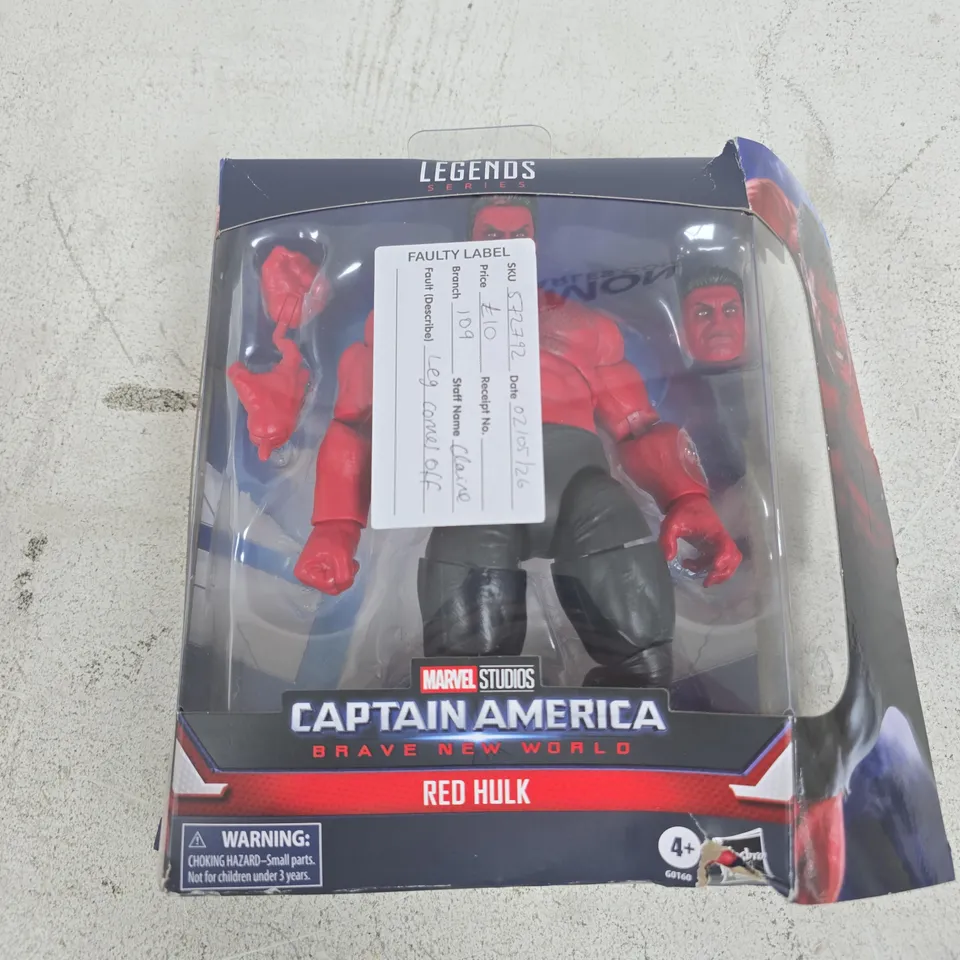 MARVEL LEGENDS CAPTAIN AMERICA: RED HULK ACTION FIGURE