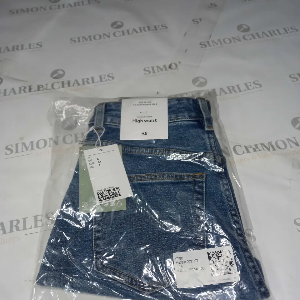 H&M HIGH WAIST DENIM JEANS 