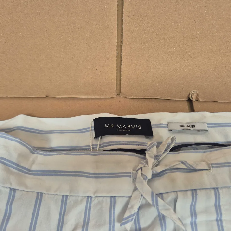 MR MARVIS THE LAZIES STRIPED LOUNGE TROUSERS – HANDMADE IN PORTUGAL, W38 L36
