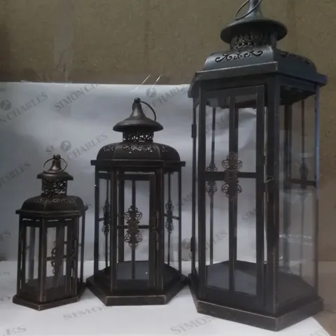BOXED TABLETOP/CENTREPIECE LANTERN (3 PIECE)