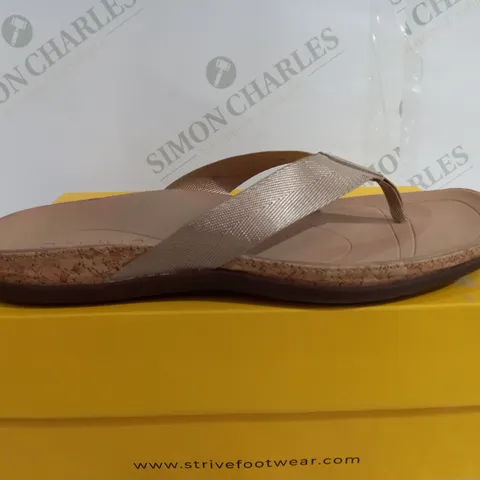 STRIVE TAN PLATFORM SANDAL - SIZE 7