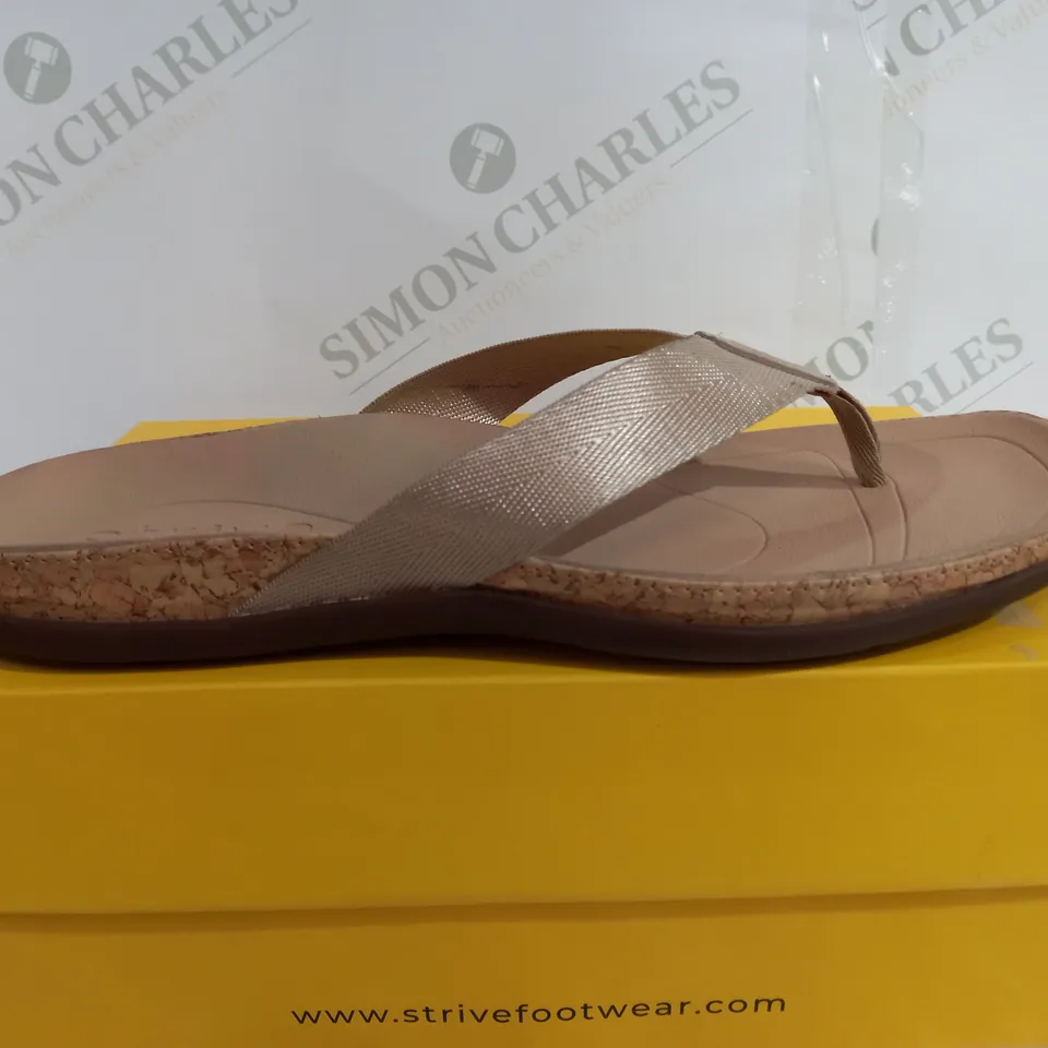 STRIVE TAN PLATFORM SANDAL - SIZE 7