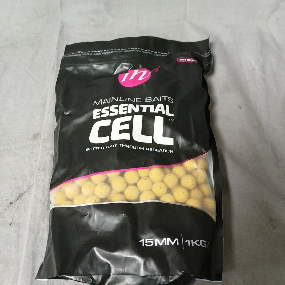 MAINLINE BAITS ESSENTIAL CELL 15MM PELLETS, 1KG