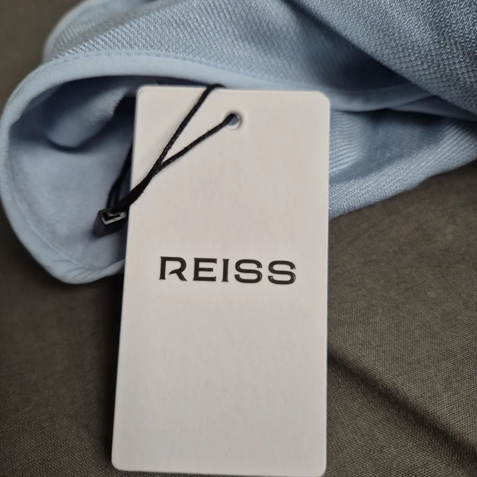 REISS ASHLEY-STRUCTURED MINI DRESS, BLUE, UK10