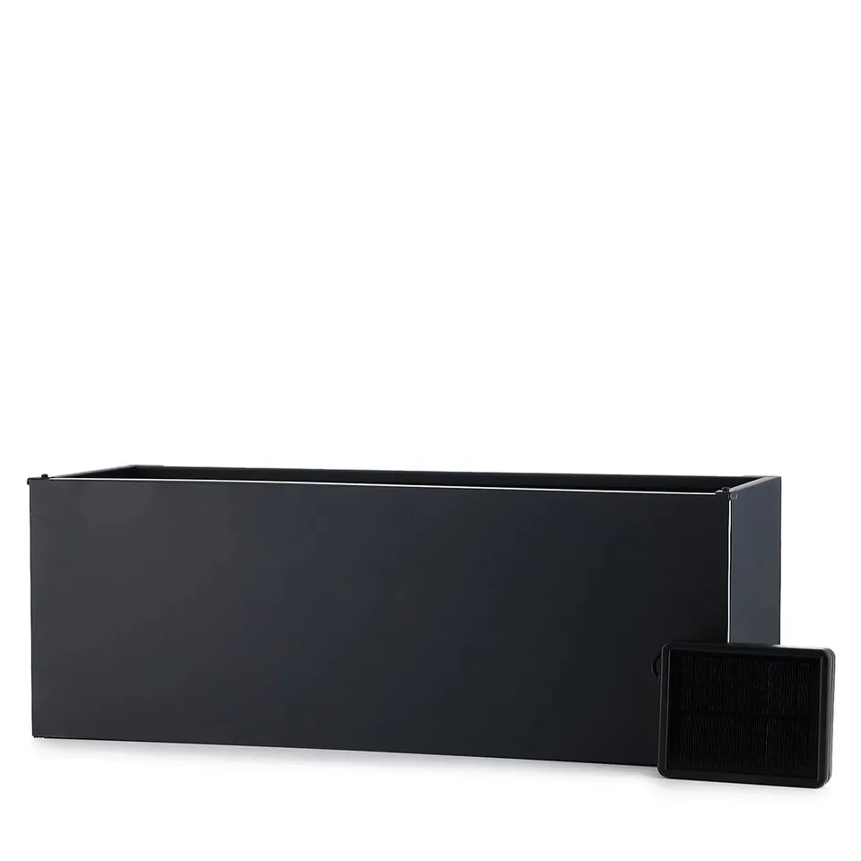 GARDEN REFLECTIONS 55CM PLANTER WITH SOLAR LIGHT