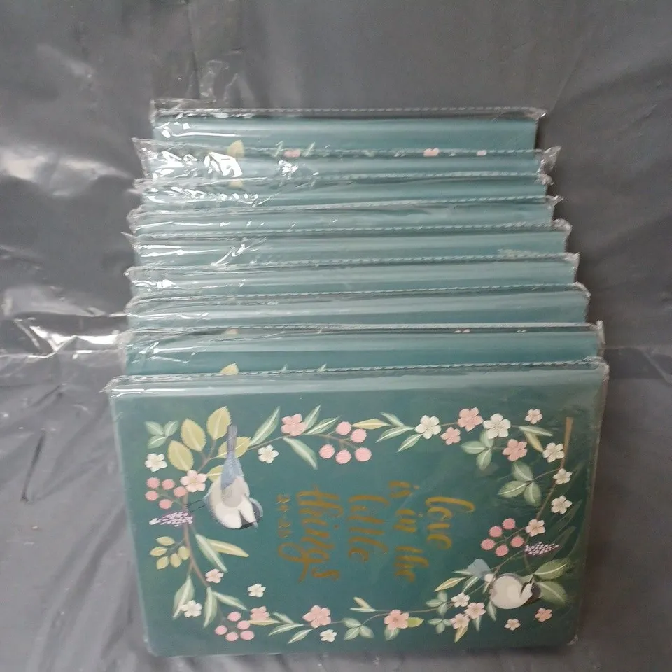 APPROXIMATELY 9 24/25 DIARIES FLORAL AND BIRD DESIGN