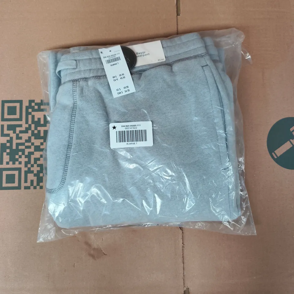 BAGGED HOLLISTER BAGGY SWEATPANTS IN GREY SIZE XL